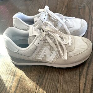 New Balance Classic 574 Sneakers Bone White Size 8 Worn Once